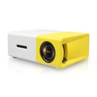 CY200 Mini Beamer , Smart-Heimkino-Projektor, 400–600 Lumen, maximale Auflösung 1920 x 1080, Gelb + Weiß