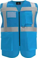 Korntex KXEXQ | Multifunkitons-Warnweste Mesh Multifunction Vest - Farbe: Sky Blue - Größe: M