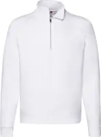 Premium-Sweatshirt Zip Neck Sweat - Weiß, L