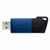 Kingston USB-Stick DataTraveler Exodia M - USB 3.2 Gen 1 (3.1 Gen 1) - 64 GB - Schwarz/Blau