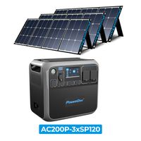 BLUETTI POWEROAK AC200P Tragbares Stromerzeuger 2000Wh Solargenerator mit Solarpanel kit mit 3pcs 120W SP120 Solarmodule Solarpanels Foldable Solar Panel, 2000W Solar Stromgenerator für Notstromversorgung Camping Wohnwagen Wohnmobil BLUETTI POWEROAK AC200P Tragbares Stromerzeuger 2000Wh Solargenerator mit Solarpanel kit mit 3pcs 120W SP120 Solarmodule Solarpanels Foldable Solar Panel, 2000W Solar Stromgenerator für Notstromversorgung Camping Wohnwagen Wohnmobil