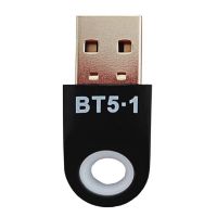 Bluetooth-kompatibler Empfänger Wireless Quick Connect tragbare USB-Bluetooth-kompatible 5.1-Adapter-Dongle für Windows 7/8/8.1/10-Schwarz