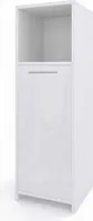 Vicco Midischrank Kiko, 30 x 95 cm, Weiß Hochglanz