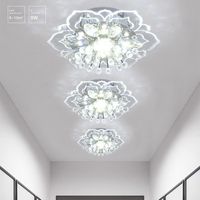 LED Wohnzimmer Decken Lampe Kristall klar Flur Bad Leuchte Spiegel 49300 12 Watt 