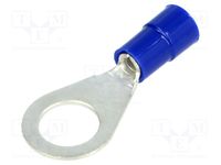 10x Kabelschuh: Ring Klemmverbindung Ø: 8,2mm 1,5÷2,5mm2 M8  blau BM 00237 Isoliert