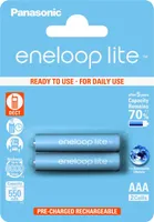 Panasonic eneloop lite BK-4LCCE - Batterie 2 x AAA-Typ - NiMH - (wiederaufladbar) - 550 mAh