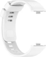 INF Ersatzarmband aus Silikon für Redmi Watch 4/Xiaomi 8 Pro Weiß