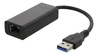 Síťový adaptér DELTACO USB 3.0, gigabitový, 1xRJ45, černý