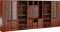 Kirschbrauner Kleiderschrank  Schlafzimmer Holz Schubladen