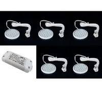 5x1W LED Unterbauleuchte Flach set inkl LED Trafo