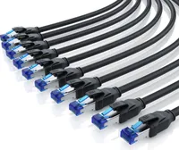 Primewire 10x LAN-Kabel, CAT.8, RJ-45 (Ethernet) (50 cm), Patchkabel CAT 8 Gigabit Ethernet 40 Gbit/s S/FTP Netzwerkkabel - 0,5m