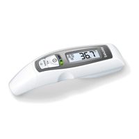 Beurer Multifunktions-Thermometer FT 65 Weiß und Grau
