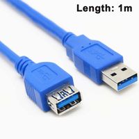 USB 3.0 Verlängerungskabel 1m, Datenkabel SuperSpeed bis zu 5Gbit/s, Ladekabel, USB 3.0 Typ A Buchse auf Stecker, 9pin