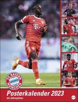 FC Bayern München Posterkalender 2023 - Bundesliga - Wandkalender mit Monatskalendarium und Jahresübersicht - 34 x 44 cm