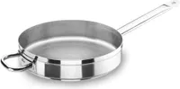 Lacor Sautepan Stanless Steel 28CM Bratpfanne, 28 cm max. Durchmesser, Edelstahl, Induktionsherd-geeignet