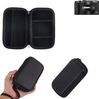 Kamera Tasche Hard Case Hardcase Schutz Hülle für Kompaktkamera kompatibel mit Nikon Coolpix A900 mit Platz für Speicherkaten, Ersatzakku,