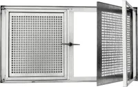 Wolfa Stahlkellerfenster Typ SD2 ESG 1000 x 500 mm 2 Flügelig Links Rechts