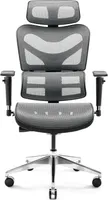 Ergonomická kancelářská židle Diablo V-Commander Kancelářská židle 3D područky Nastavitelná opěrka hlavy a sedák Barva: Černá - šedá