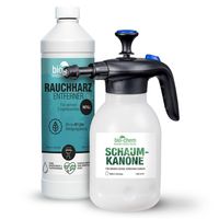 bio-chem Rauchharz-Entferner Grill & Backofenreiniger Konzentrat  (1 l Nachfüllflasche + 1.5 l Schaumsprüher)