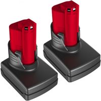 2-Pack 12V 12V 6,0Ah M12 LI-ion Akumulátor Für Milwaukee M12 48-11-2401 48-11-2402 48-11-2420 48-11-2430 48-11-2440 48-11-2460 48-11-2411 48-11-2412