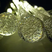 LED Lichterkette TROPFEN 15flammig batteriebetrieben Weihnachtsbeleuchtung : Warmweiß