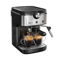 Sboly 2in1 Nespresso Kapsel & Fassmaschine Kaffeemaschine 19-bar-Hochdruckpumpe Milchaufschäumer