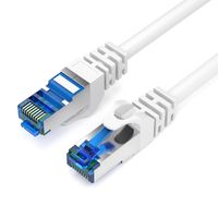 CAT 7 Patchkabel Ethernetkabel Netzwerkkabel Rohrkabel DSL LAN Kabel - Weiß 20m