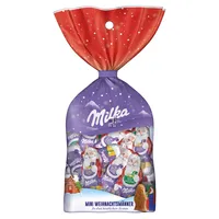 Milka Mini Santas z hladkej alpskej mliečnej čokolády 120g