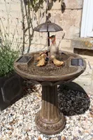 Smart Solar Solar-Wasserbrunnen Entenfamilie