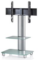 VCM Universal TV VESA Standfuß Ständer Fernseh Rack Alu Glas rollbar Rollen Tosal ZW Mattglas