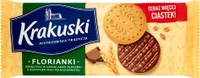 Krakuski Florianki Herbatniki w Czekoladzie Mlecznej Z Dodatkiem Flą pełnoziarnistej 171 G