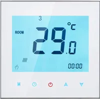 Anself 5A 110-230V  Programmierbar Raumthermostat,Digital Thermostat Raumthermostat Thermostat Heizung programmierbare LCD Display Touchscreen für Fußbodenheizung Wasserheizung