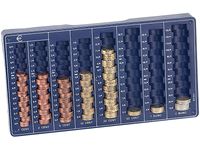 Münzzählbrett Euro-Münzbrett für alle Euro- und Cent-Münzen Geldkassette Münzsortierer für Euro und Cent