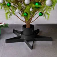 vidaXL Stojan na vánoční stromek černý 47x47x13,5 cm