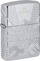 Hauser Rauchwaren ZIPPO Benzinfeuerzeug "Harley Davidson Collectible 2022" in silber Silber/Mattvernickelt