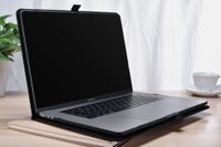 KINGSTAR MacBook Pro 13“ Hülle - Echtleder Schutzhülle für Ihr Mac Book/Magnetverschluss/Businessdesign/Apple MacBook Pro 13“ Case in schwarzem Nappaleder