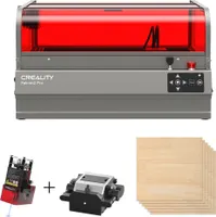 Creality Falcon2 Pro 60W Lāser Graviermäschine mit 1,6W Lāsermodul und 6er Pack Beidseitig Gummierte Holzplatten