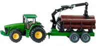 SIKU Farmer - Traktor John Deere s lesním přívěsem 1:50
