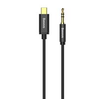 Baseus Stereo Audio AUX Kabel 3,5 mm Miniklinke - USB Typ C für Smartphone 120cm schwarz (CAM01-01)