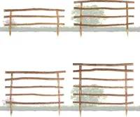 BooGardi Lattenzaun Bausatz mit Pfosten · Höhe 120cm x Breite 90cm