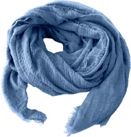 Niklarson Schal Tuch jeansblau 190x100cm Damen Poncho Stola Pareo Viskose T1491