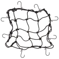 Fahrrad-Gepäcknetz Fahrradkorb-Netz Helmnetz mit 6 Haken in