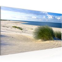 Bild Strand Meer Keilrahmen Wandbild Leinwand Nordsee XXL Düne 120 cm*40 cm 282 