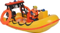 spielset Feuerwehrmann Sam mit Boot 19 cm gelb/orange