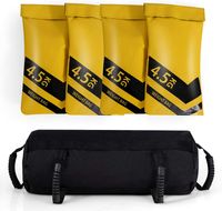 Power Bag, Einstellbarer Fitnesssandsack, Gewichtssack mit 6 Gummigriffe & Reißverschluss, Force Bag Trainingssandsack aus PVC & Oxford-Gewebe, für Krafttraining Fitness Exercise