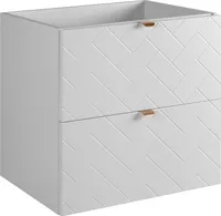 RODAN | Kupelnova Skrinka - 60 CM - Biela Matná - Moderný Dizajn - Funkcia Tichého Zatvárania - Vrátane Niekoľkých Farieb Rukoväte