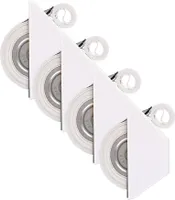 4 x INOVATEC Rollladen Halbeinlass Gurtwickler weiß Mini 5 m Gurtband