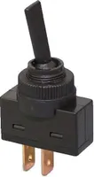 KFZ-Kippschalter schwarz 12V 20A, Kippschalter mit flachem Griff, EIN/AUS ASW-26