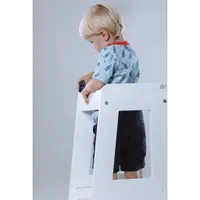 tiSsi® Entdeckerturm / Lernturm FELIX mitwachsend, Tissi:Buche Weiß
