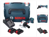 Bosch GWS 18V-7 Professional Akku Winkelschleifer 18 V 125 mm 22,23 mm Brushless + 2x ProCORE Akku 4,0 Ah + Ladegerät + L-Boxx